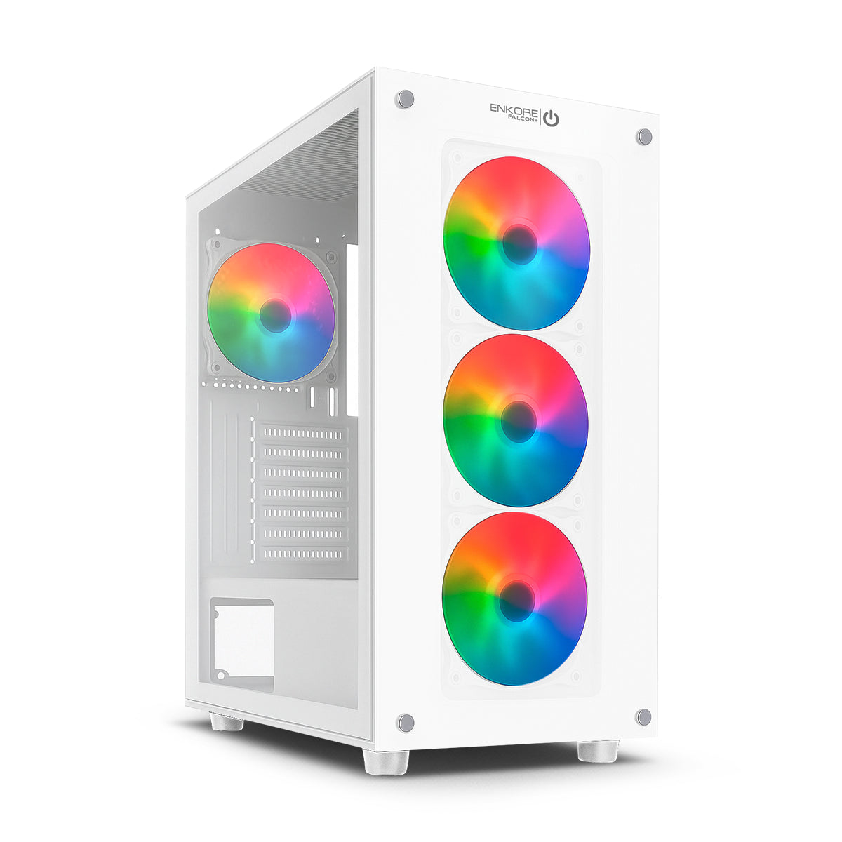 Gabinete Gamer ATX 4 Coolers ARGB Falcon + ENK 5000-RGB