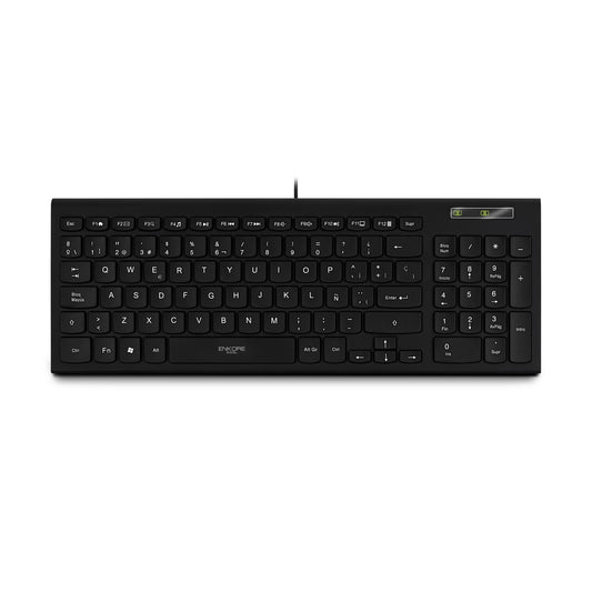 Teclado Oficina Multimedia Alámbrico 96 teclas Excel ENK 501