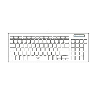 Teclado Oficina Multimedia Alámbrico 96 teclas Excel ENK 501