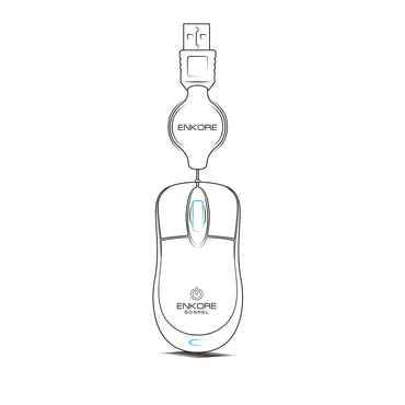 Mouse Retráctil 1000DPI Gospel EKM 103X