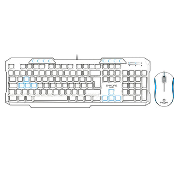 Kit Oficina Multimedia Alámbrico Teclado + Mouse Cadet ENT 315