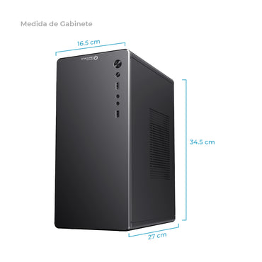 Gabinete Oficina MATX con Fuente de 230W Microm ENC 1019