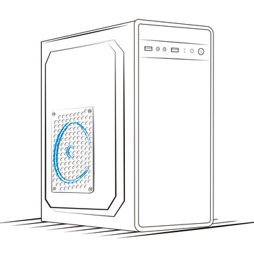 Gabinete Oficina MATX con Fuente de 230W Nitro ENC 1000