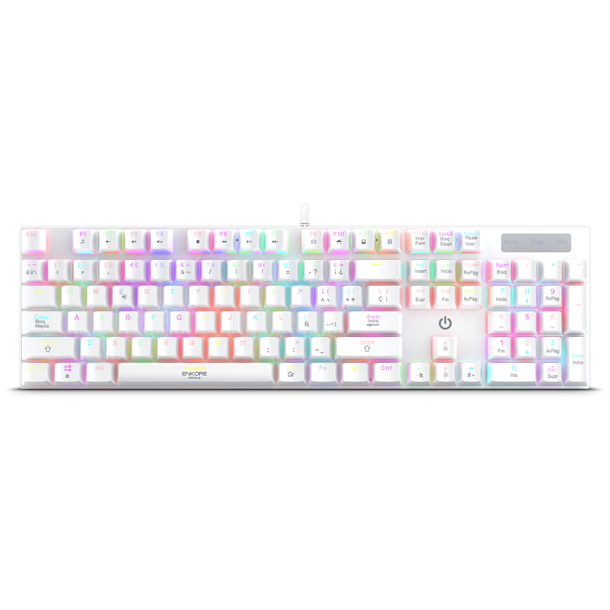 Teclado Gamer Mecánico RGB Royale ENK 1003