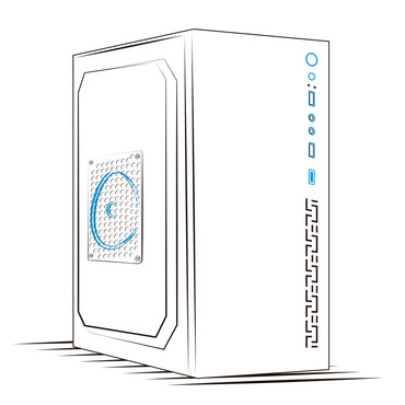 Gabinete Oficina MATX con Fuente de 230W Ultra ENC 1001