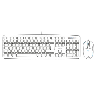 Kit Oficina Alámbrico Teclado + Mouse Fussion ENT 502