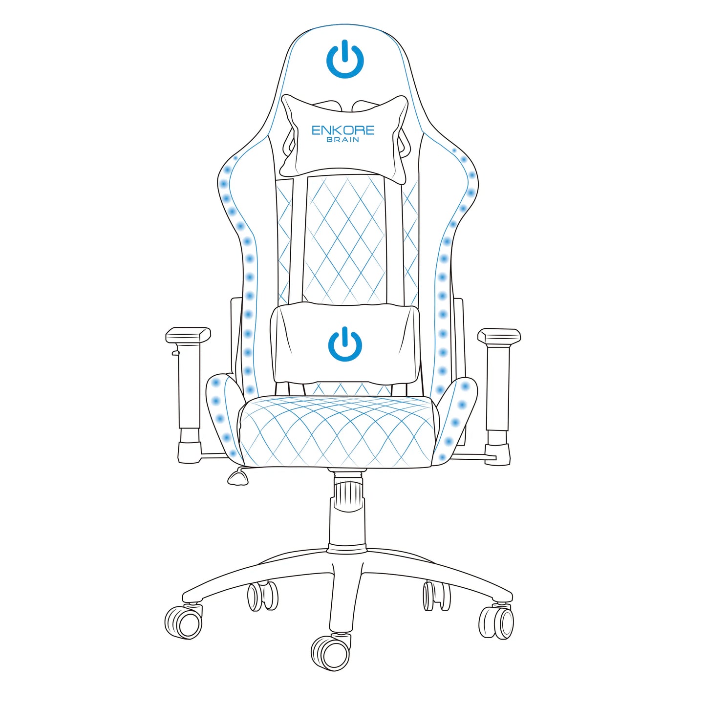 Silla Gamer RGB 2D Brain ENC GC1003+