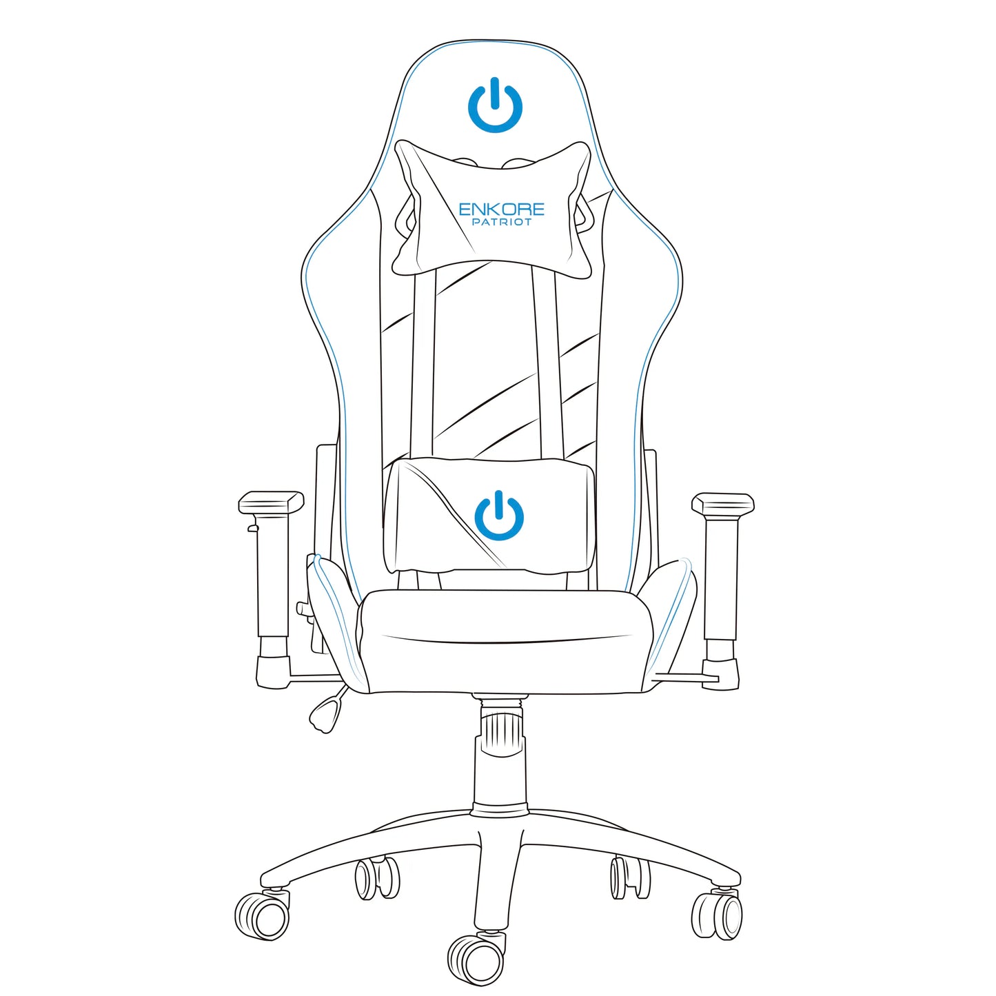 Silla Gamer 2D Patriot ENC GC1005