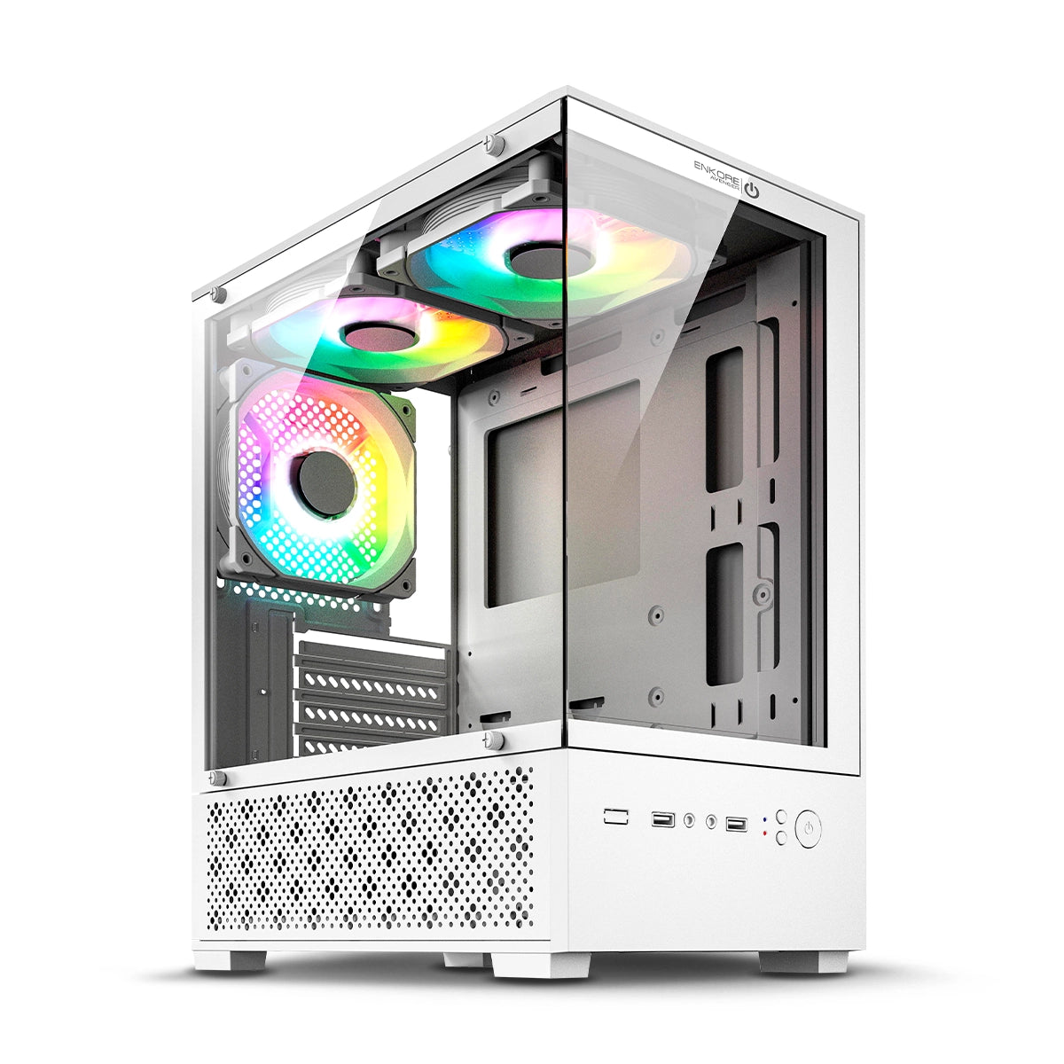 Gabinete Gamer MATX 5 Coolers ARGB Avenger ENK C3006