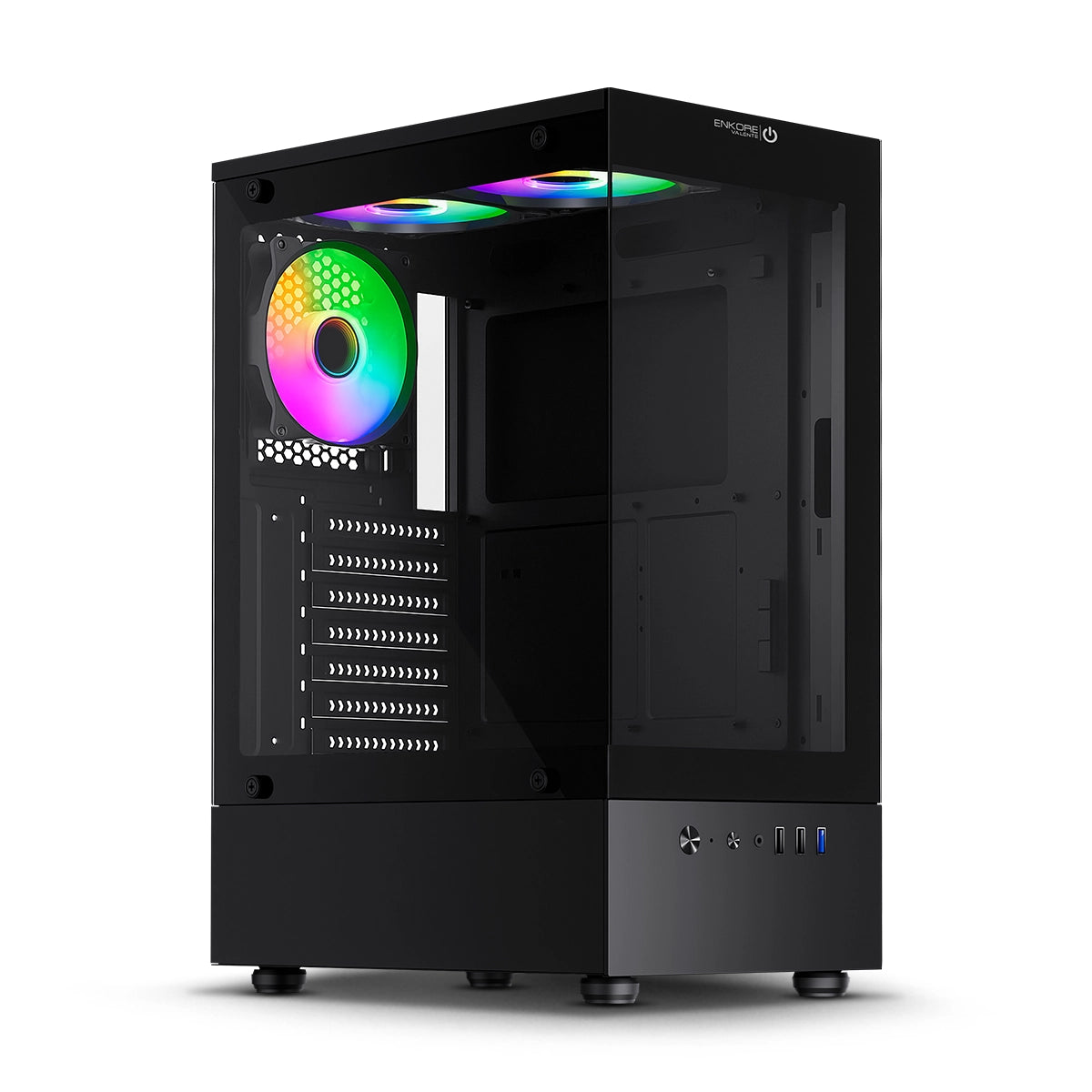 Gabinete Gamer ATX 4 Coolers ARGB Valente ENC 5011