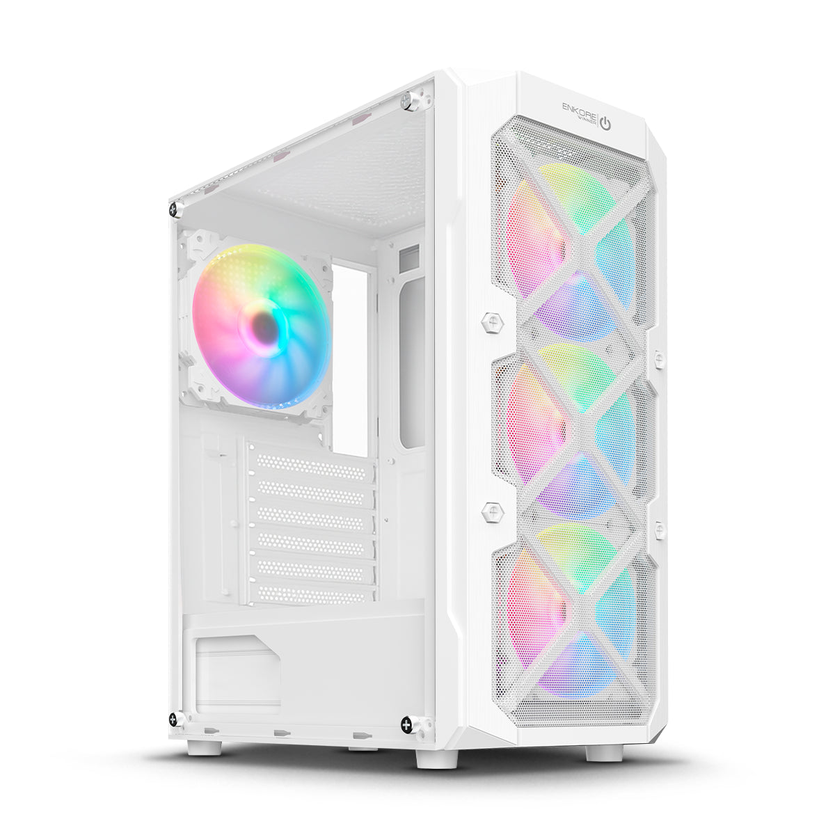 Gabinete Gamer ATX 4 Coolers ARGB Winner ENK 5002 RGB