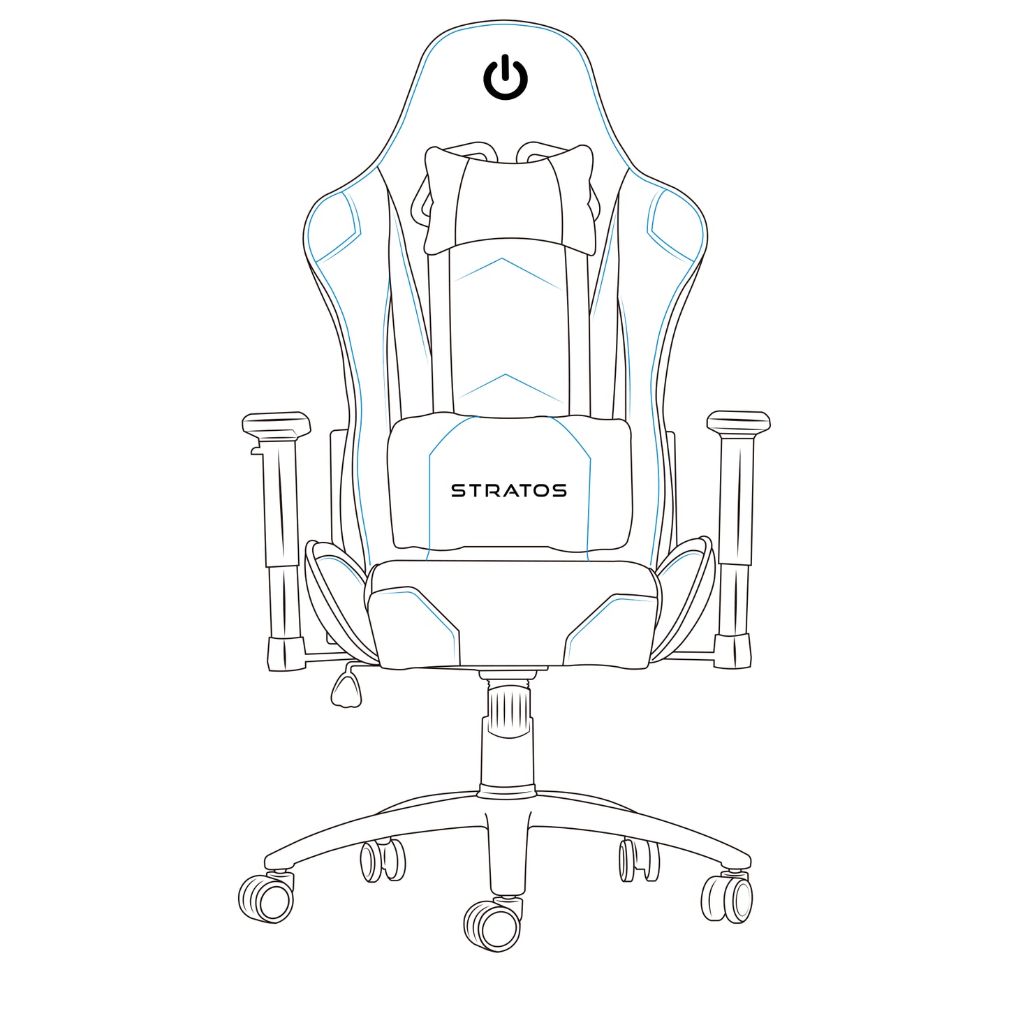 Silla Gamer 2D Stratos ENC GC1000
