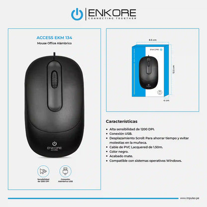 Mouse Óptico 1200DPI Access EKM 134
