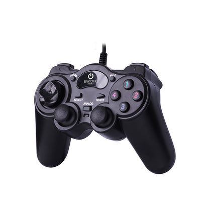 Gamepad USB con Vibración 14 Botones Addict ENK G300