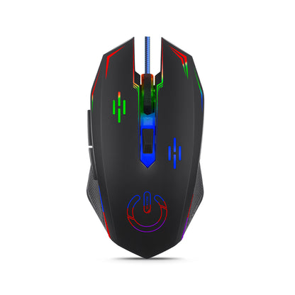 Mouse Gamer LED 6B 3600DPI Brain EKM 302