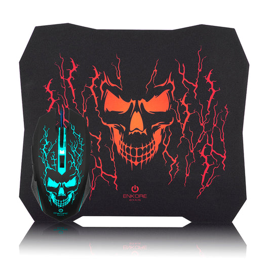 Kit Gamer 2 en 1 Mouse+Pad Brain2 ENT G1005-2
