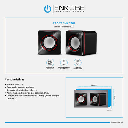 Parlante para PC Cadet ENK S302