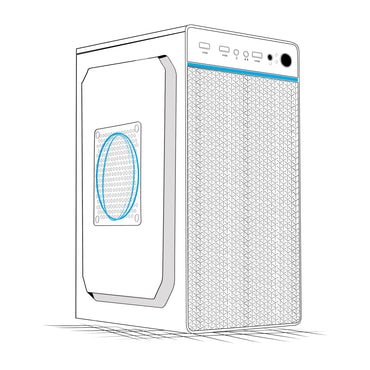 Gabinete Oficina MATX con Fuente de 230W Cadet ENC 1002