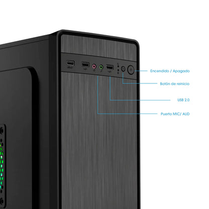 Gabinete Oficina MATX con Fuente de 230W Nitro ENC 1000