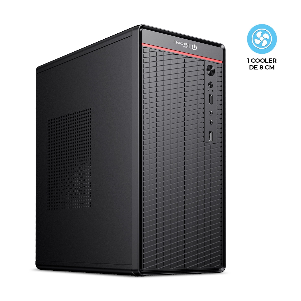 Gabinete Oficina MATX con Fuente de 230W Delta ENC 1017