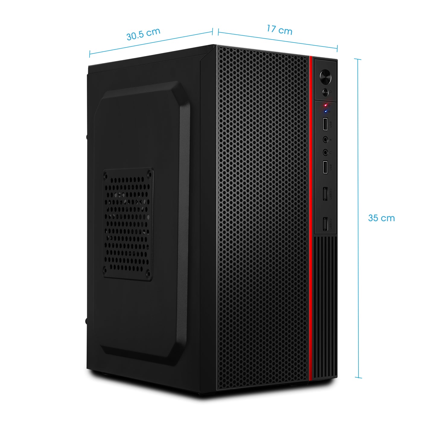 Gabinete Oficina MATX con Fuente de 230W Fussion ENC 1003