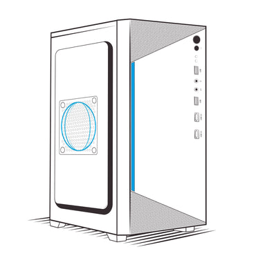 Gabinete Oficina MATX con Fuente de 230W Access ENC 1005