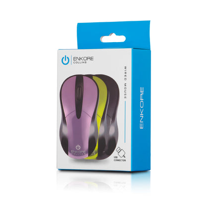 Mouse Oficina Alámbrico 1000DPI Collins EKM 104