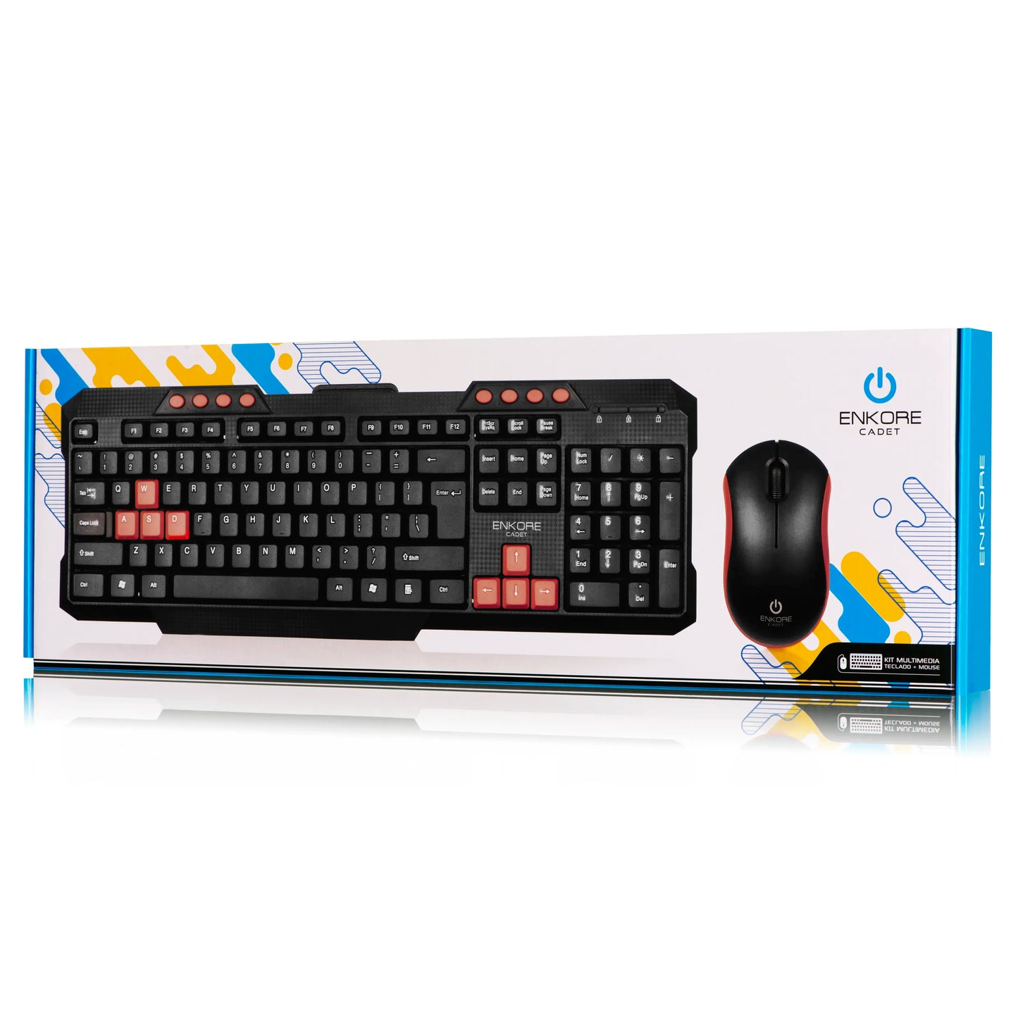 Kit Oficina Multimedia Alámbrico Teclado + Mouse Cadet ENT 315