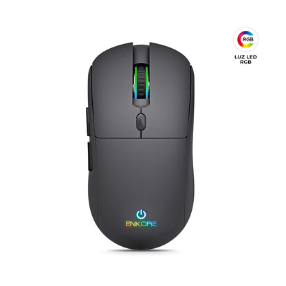 Mouse Gamer 3 Modos: BT/Inalámbrico/Recargable 3200DPI Falcon 3 EKM M322-3m