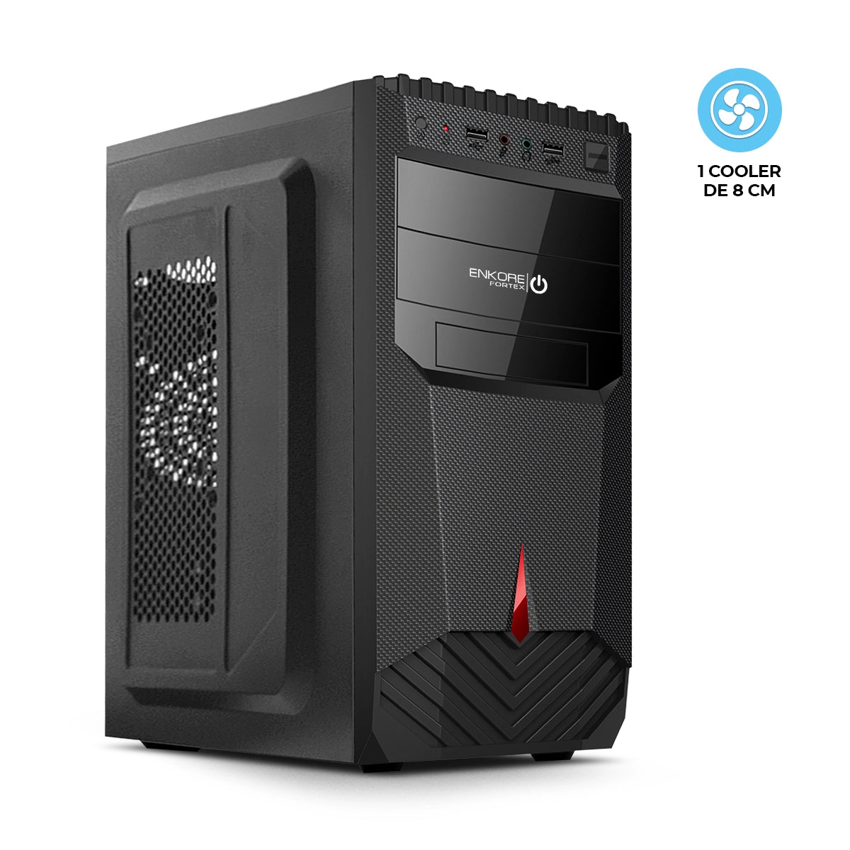 Gabinete Gamer ATX con Fuente de 230W Fortex ENK C2002