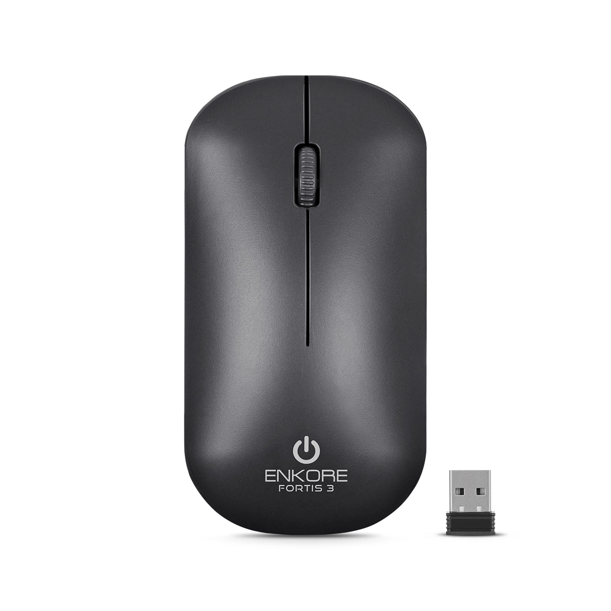 Mouse Oficina 3 Modos: BT/Inalámbrico/Recargable 1600DPI Fortis 3 ENK M255