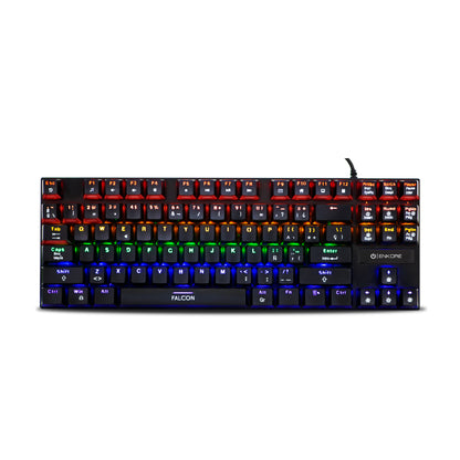 Teclado Gamer Mecánico 87 Teclas Rainbow LED Falcon ENK 1005