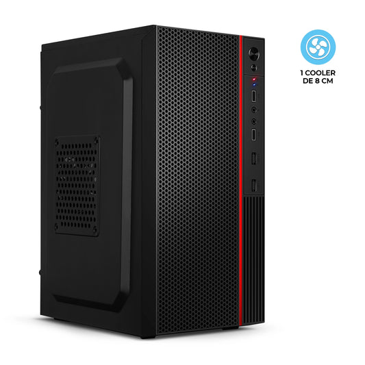 Gabinete Oficina MATX con Fuente de 230W Fussion ENC 1003