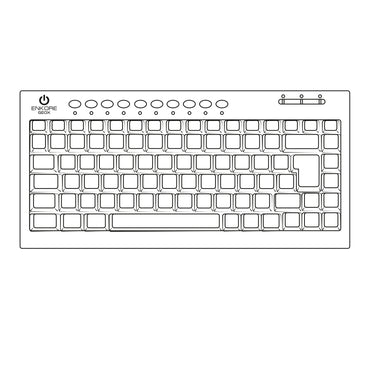 Teclado Oficina Multimedia Slim Geox ENK303