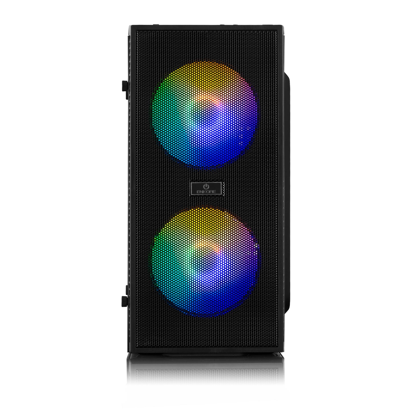 Gabinete Gamer MATX 2 Coolers Rainbow con Fuente de 230W Kingdom ENC 3003