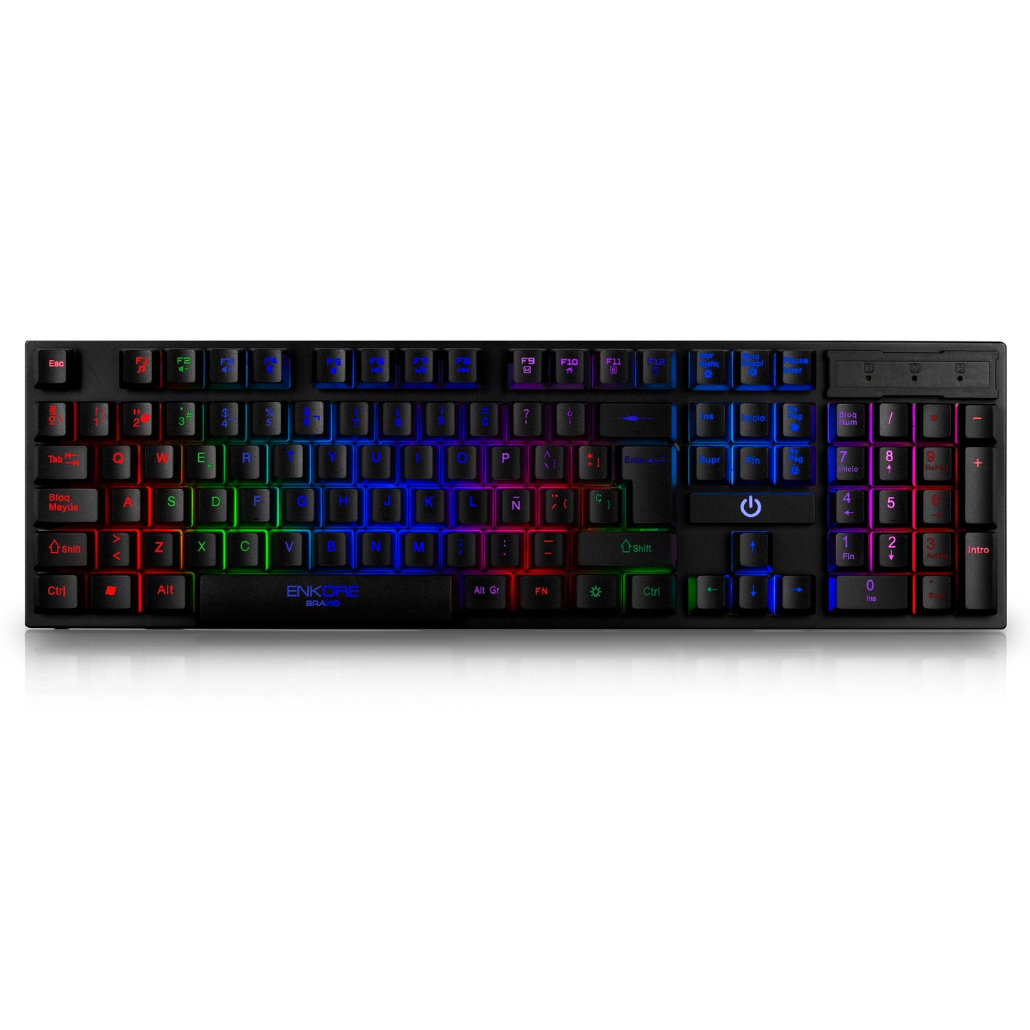 Kit Gamer 5 en 1 Teclado+Parlante+Auricular+Mouse+Pad Bravio ENT G1000-5