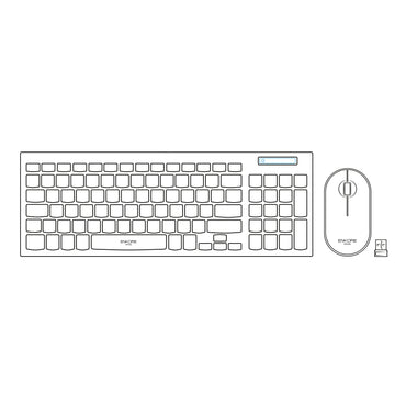 Kit Inalámbrico Multimedia Teclado + Mouse Excel ENT 701.2