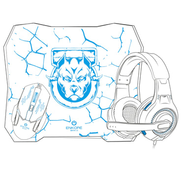 Kit Gamer 3 en 1 Mouse+Auricular+Pad Bravio ENT G1000NB