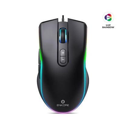 Mouse Gamer LED 7B 7200DPI Kingdom ENK M308