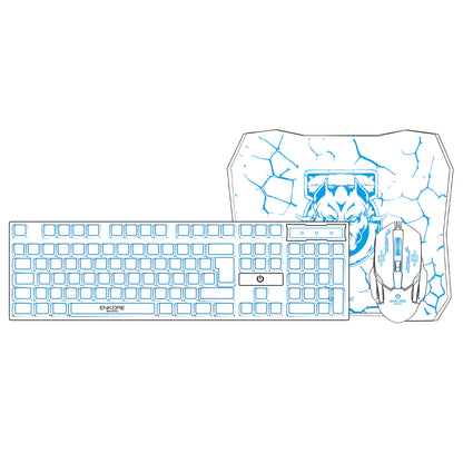 Kit Gamer 3 en 1 Teclado+Mouse+Pad Bravio ENT G1000-3