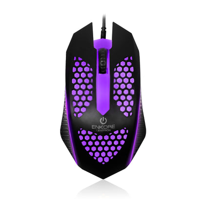 Mouse Gamer LED 1000DPI Levitron EKM 107