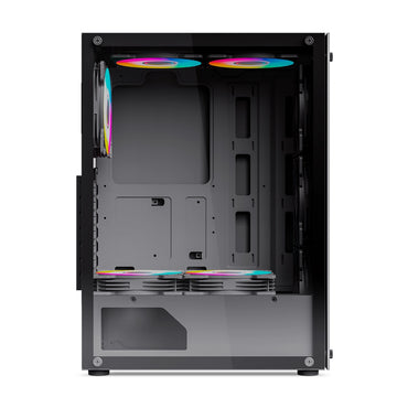 Gabinete Gamer ATX con Fuente 500W 4 Coolers ARGB Ninja ENK 5003