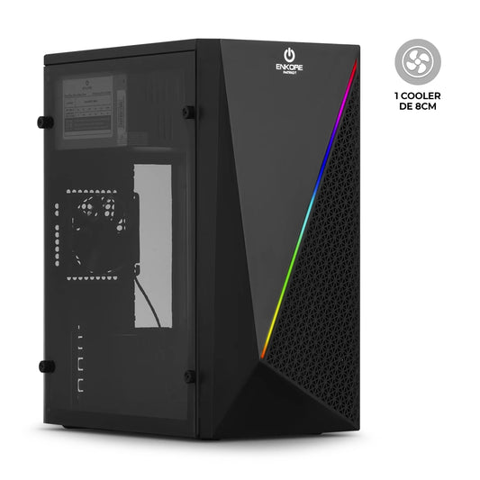 Gabinete Gamer MATX RGB con Fuente de 230W Patriot ENC 3005
