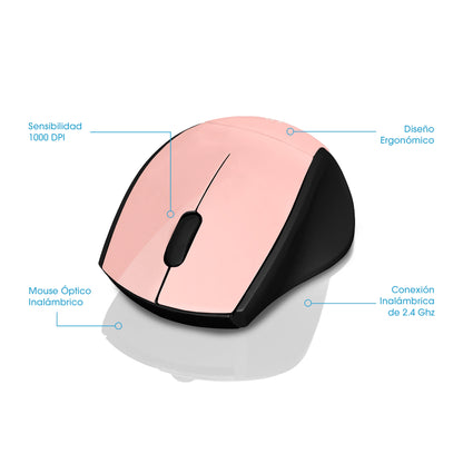 Mouse Dual: Inalámbrico/Bluetooth 1000DPI Sprint EKM 200-2m