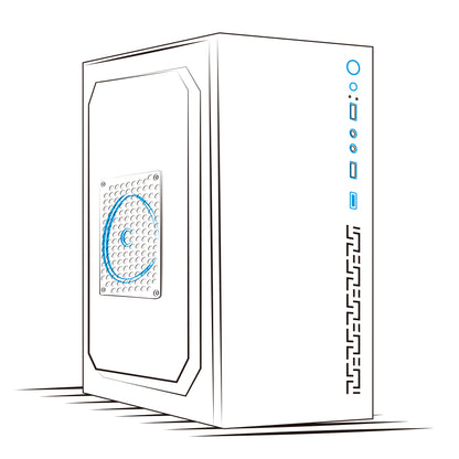 Gabinete Oficina MATX con Fuente de 230W Ultra ENC 1001