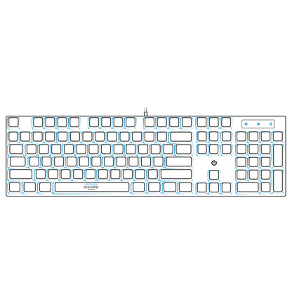 Teclado Gamer Mecánico Rainbow LED Kingdom ENK 1001