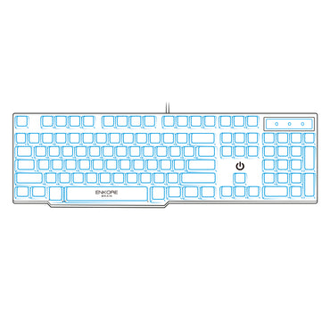 Teclado Gamer Membrana Rainbow LED Brain ENK 603