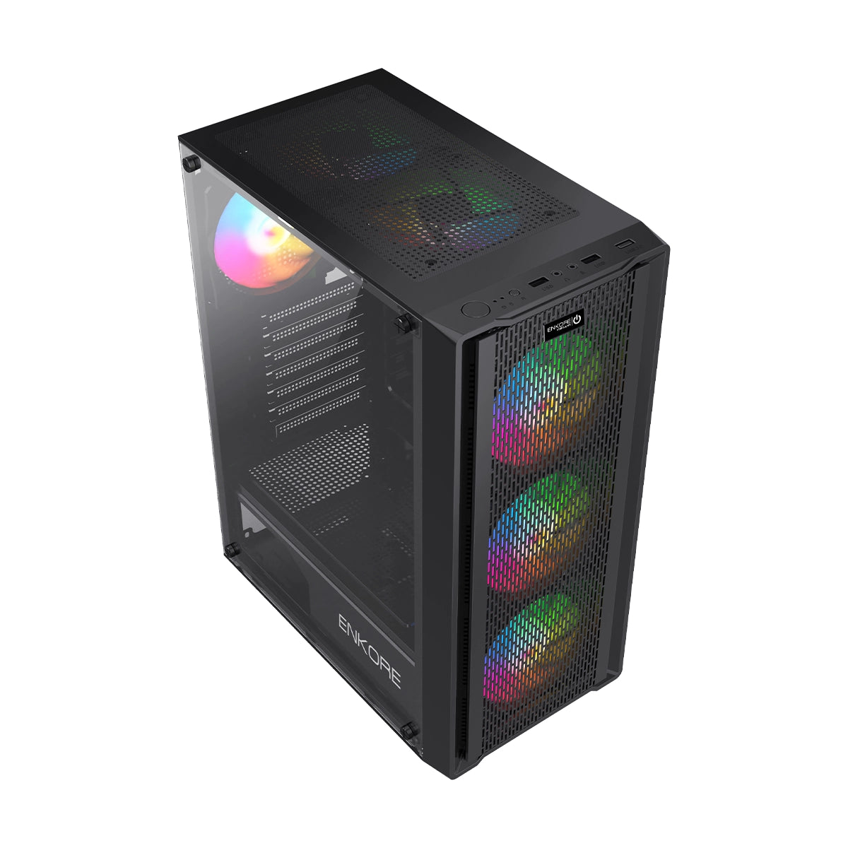 Gabinete Gamer ATX 4 Coolers ARGB Vibrant ENK 5005