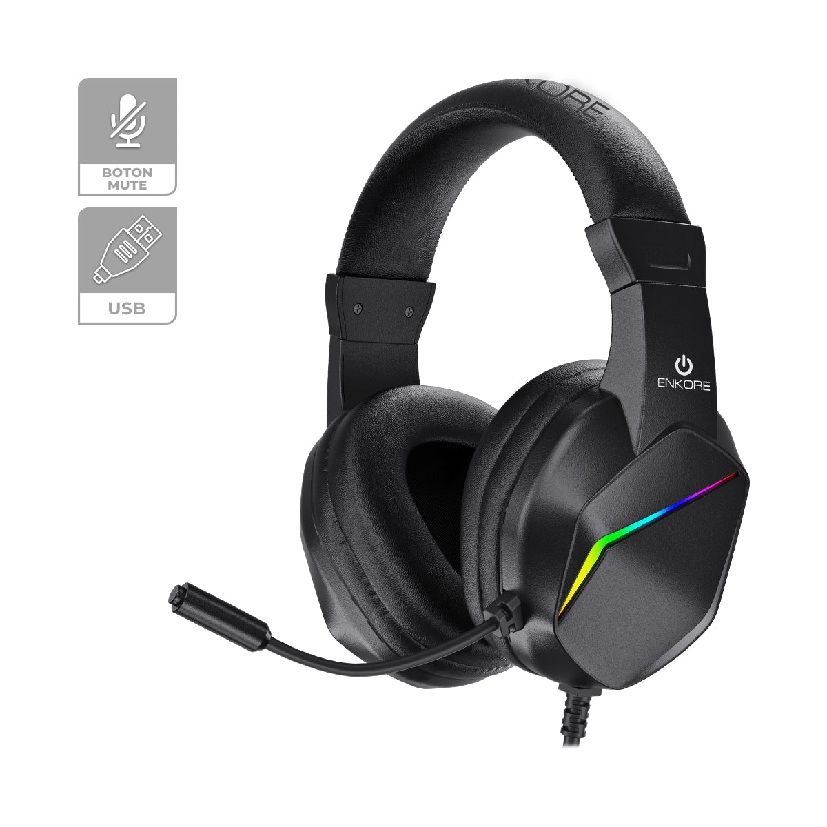Auricular Gamer Rainbow USB 5.1  Winner EKHG1001U