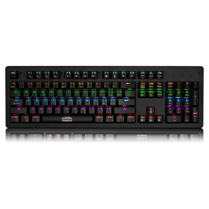 Teclado Gamer Mecánico Rainbow LED Kingdom ENK 1001